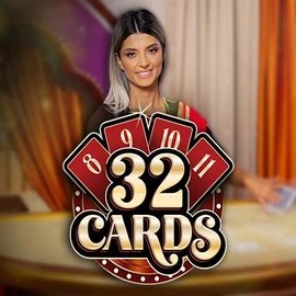 32 Cards slot logo by Ezugi at Pinata Casino
