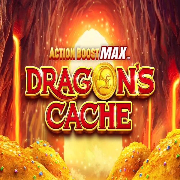 Enjoy Action Boost Max Dragon's Cache by SpinPlay Games – logo hosted on pinatacasinos.es