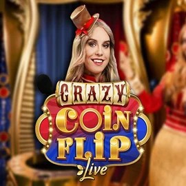 Crazy Coin Flip logo by Evolution at Pinata CasinoCrazy Coin Flip