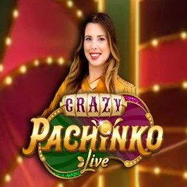 Crazy Pachinko online game logo by Evolution on pinatacasinos.es