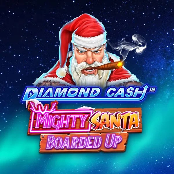 Diamond Cash Mighty Santa Boarded Up slot icon by Greentube, available at Pinata Casino