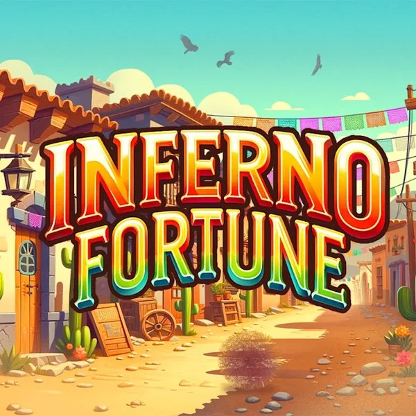 Inferno Fortune slot logo by Atomic Slot Lab at Pinata Casino