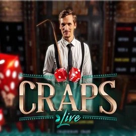 Live Craps logo by Evolution at Pinata Casino