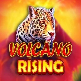 Volcano Rising slot logo by RubyPlay at Pinata Casino